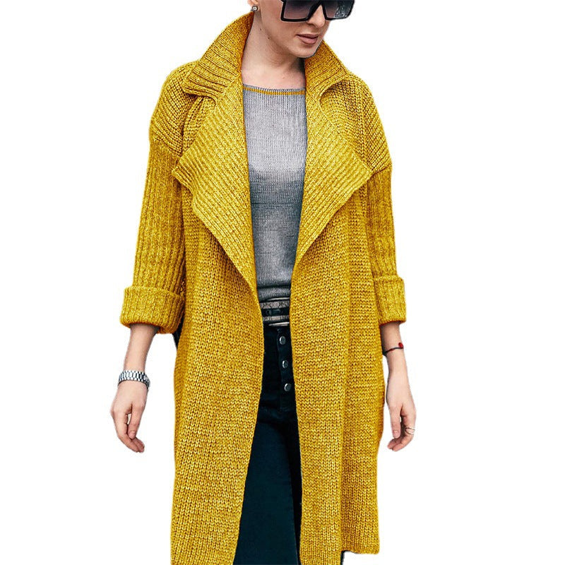 Damen oversized Strickmantel