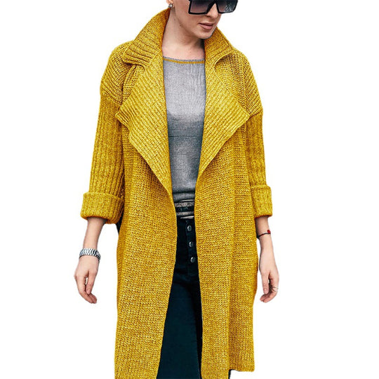 Damen oversized Strickmantel R&B