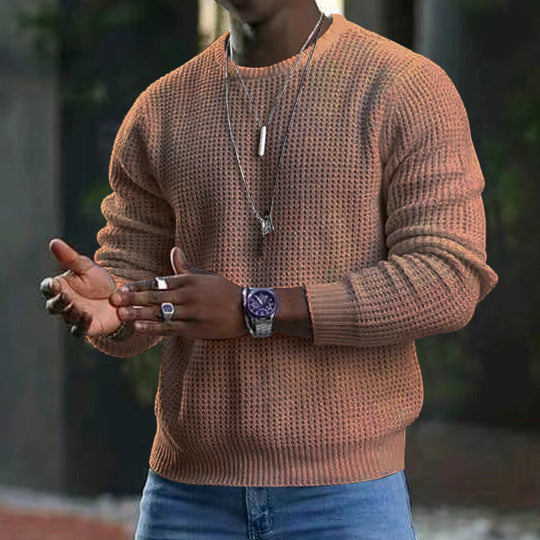 Herren Strukturierter Pullover R&B