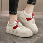 Damen modische Plateau Sneakers mit stabiler Laufsohle und atmungsaktivem Obermaterial R&B