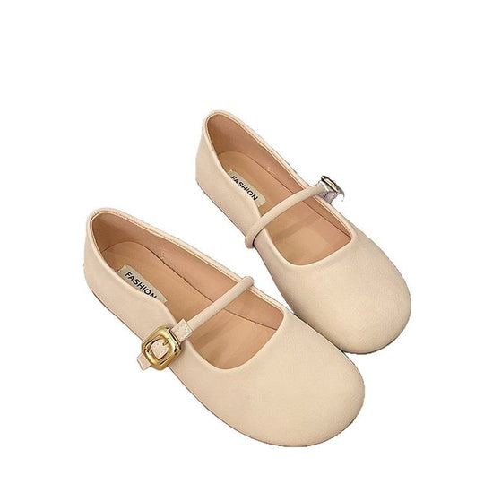 Damen Ballerinas mit dekorativem Riemchen und eleganter Schnalle R&B