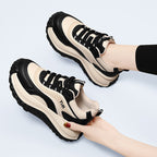 Damen trendige Plattform-Sneaker mit dämpfender Sohle R&B