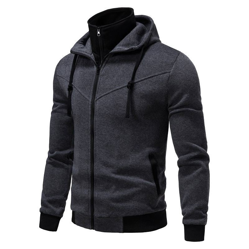 Herren sportliche Kapuzenjacke mit modernem Schnitt und praktischen Reißverschlusstaschen R&B
