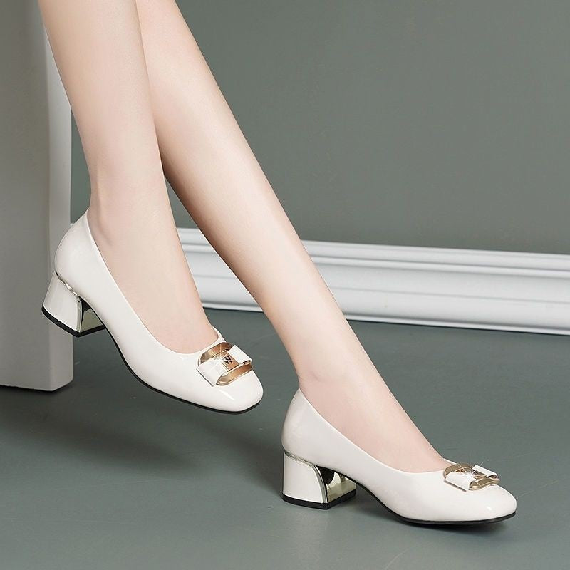 Damen Elegante Pumps mit schickem Akzent und komfortablem Blockabsatz R&B