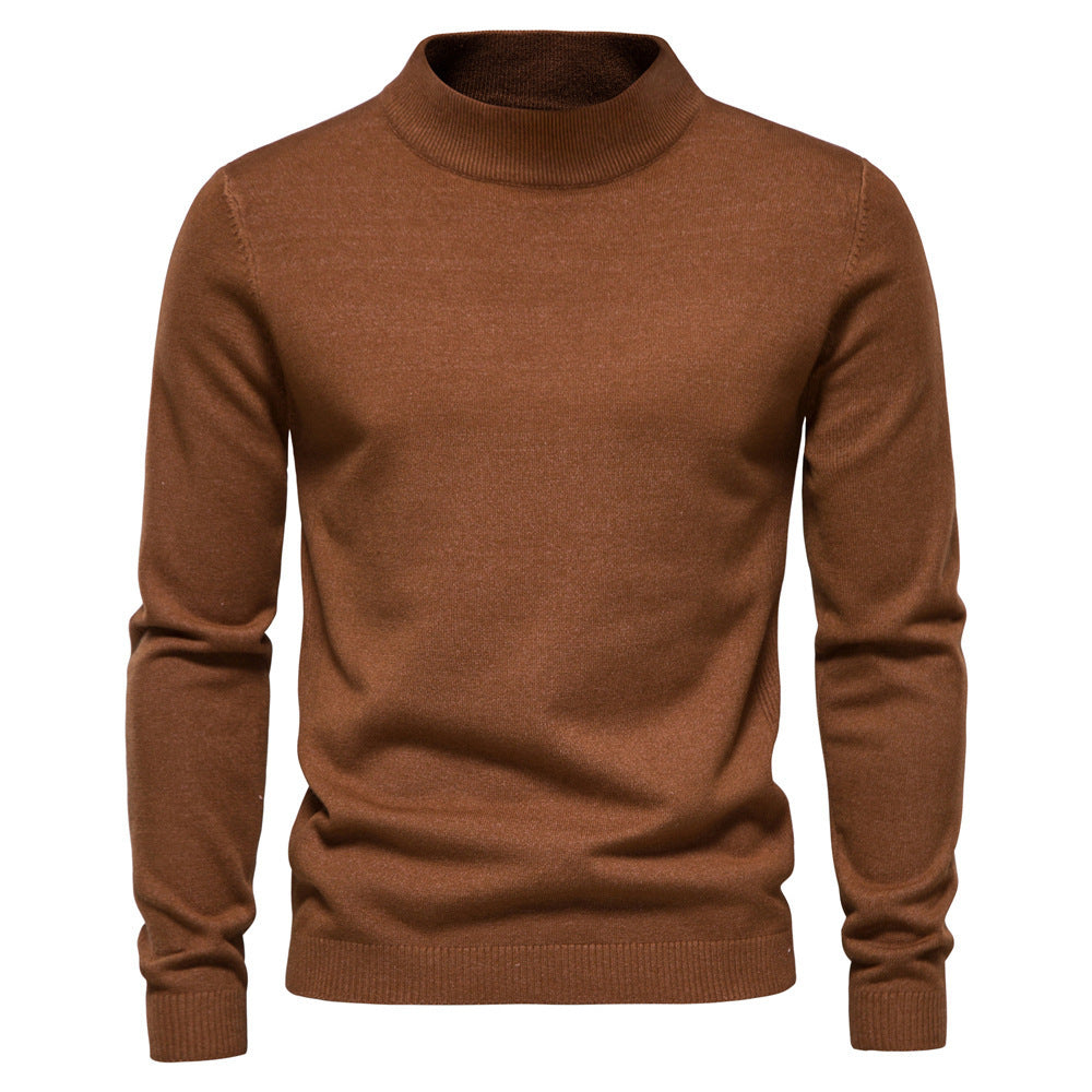 Herren eleganter Rollkragenpullover aus feiner Wolle R&B