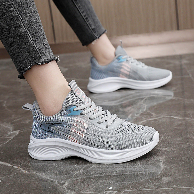Damen Alltags sneakers mit atmungsaktiver Mesh-Oberfläche und dämpfender Sohle R&B