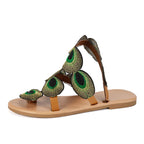 Damen Sommerliche Sandalen mit dekorativen Ösen und komfortablem Fußbett R&B