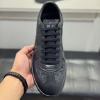 Damen Sneakers aus hochwertigem Leder mit elegantem Muster und rutschfester Sohle R&B