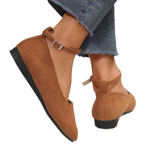Damen elegante Slingback-Ballerinas mit ergonomischem Fußbett R&B