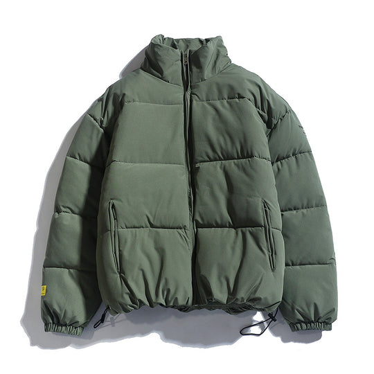 Damen modische Steppjacke mit hohem Kragen und praktischen Taschen R&B