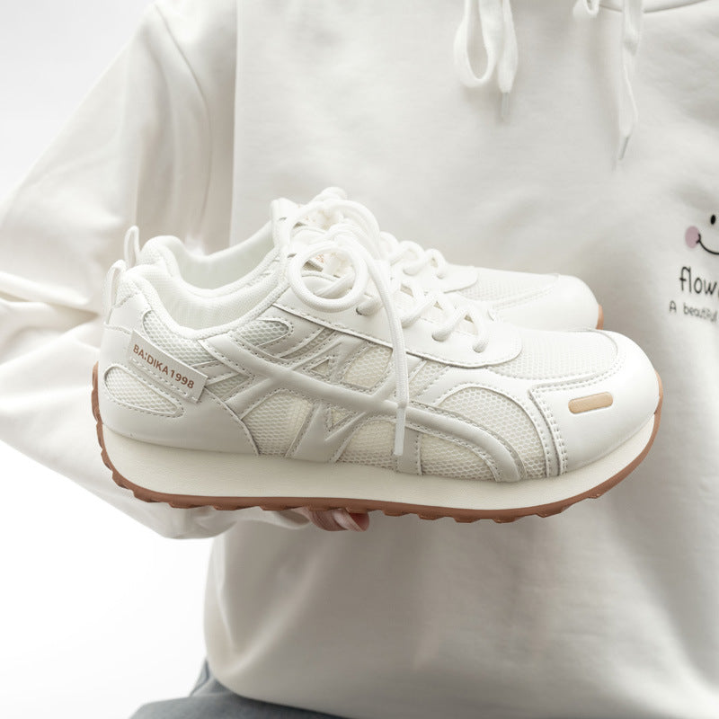 Damen Sportliche Sneaker mit atmungsaktiver Netzstruktur und dämpfender Sohle