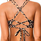 Damen Bikini-Oberteil mit aufregendem Animal-Print und komfortablem Schnitt R&B