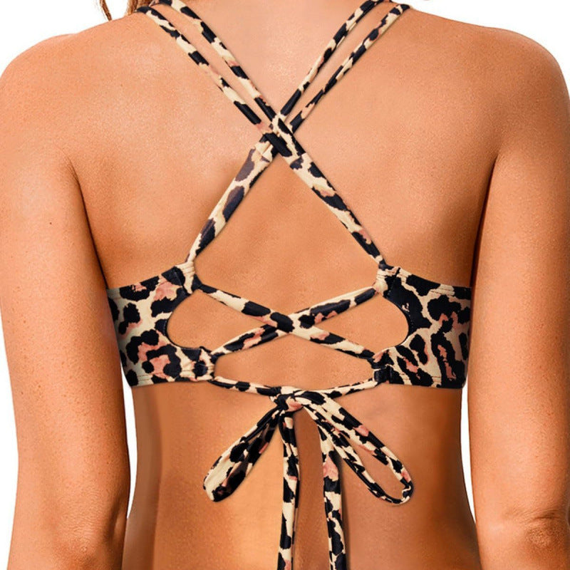 Damen Bikini-Oberteil mit aufregendem Animal-Print und komfortablem Schnitt R&B