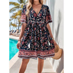 Damen Blühendes Sommerkleid mit Volant R&B