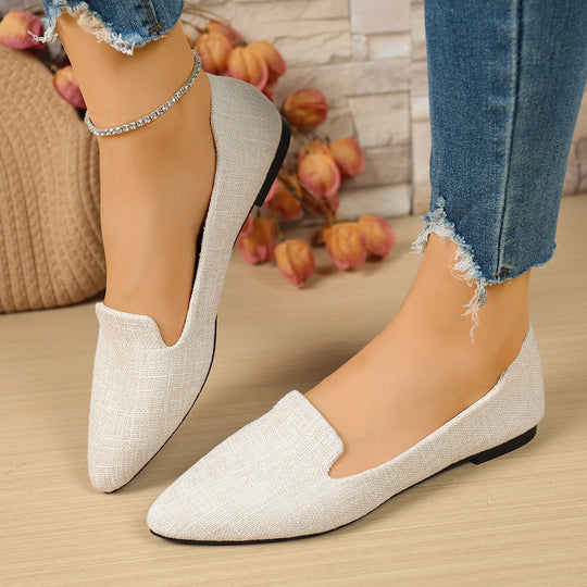 Damen modische Ballerinas mit elegantem spitzem Design R&B