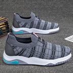 Damen Komfortable Slip-On Freizeitschuhe mit weichem Strick-Obermaterial und rutschfester Sohle