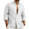 Herren Leichtes Leinenhemd R&B