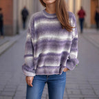 Damen kuscheliger Strickpullover mit Flair R&B