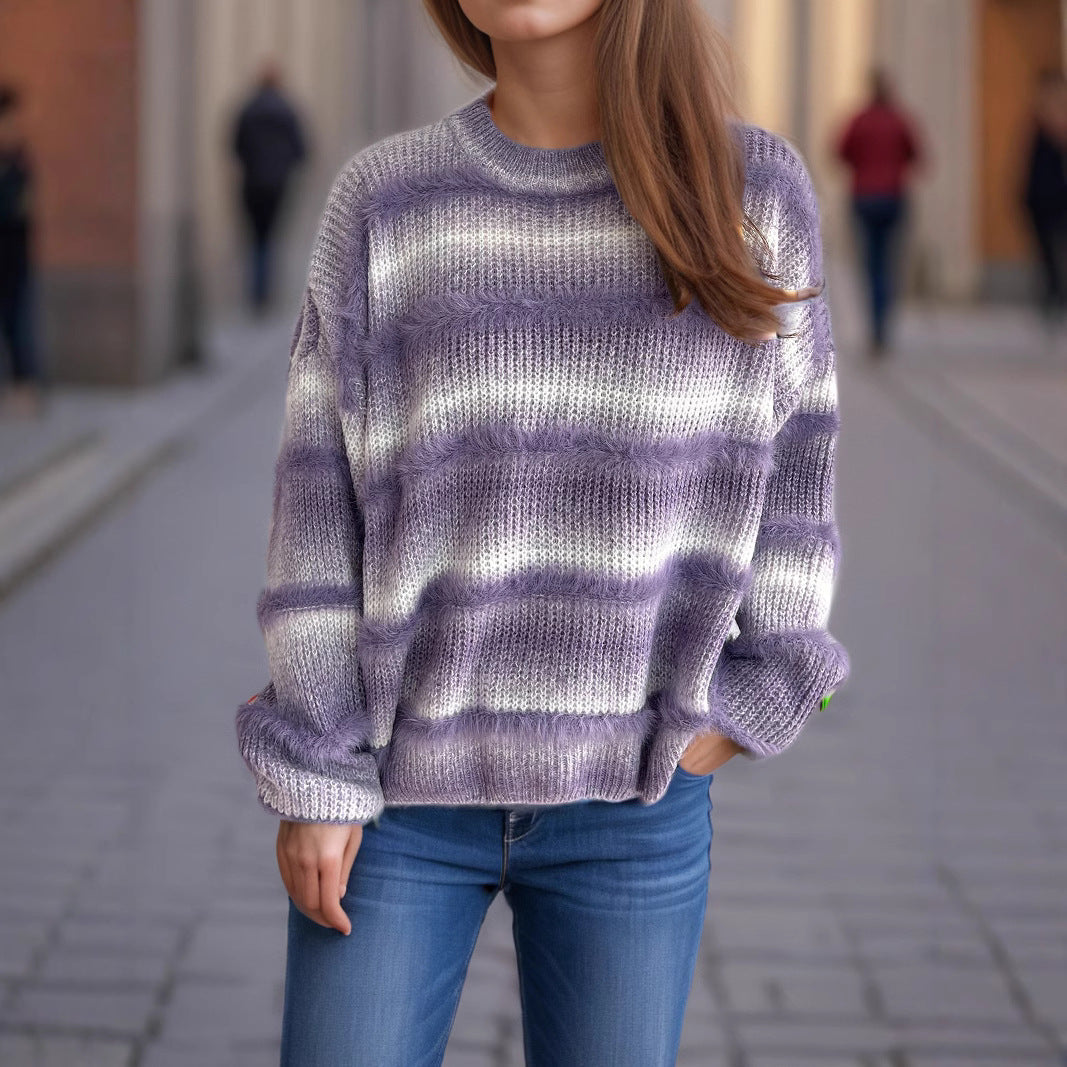 Damen kuscheliger Strickpullover mit Flair R&B