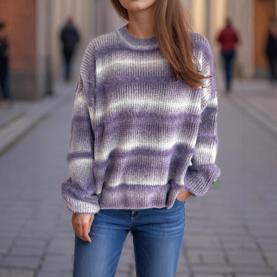 Damen kuscheliger Strickpullover mit Flair R&B