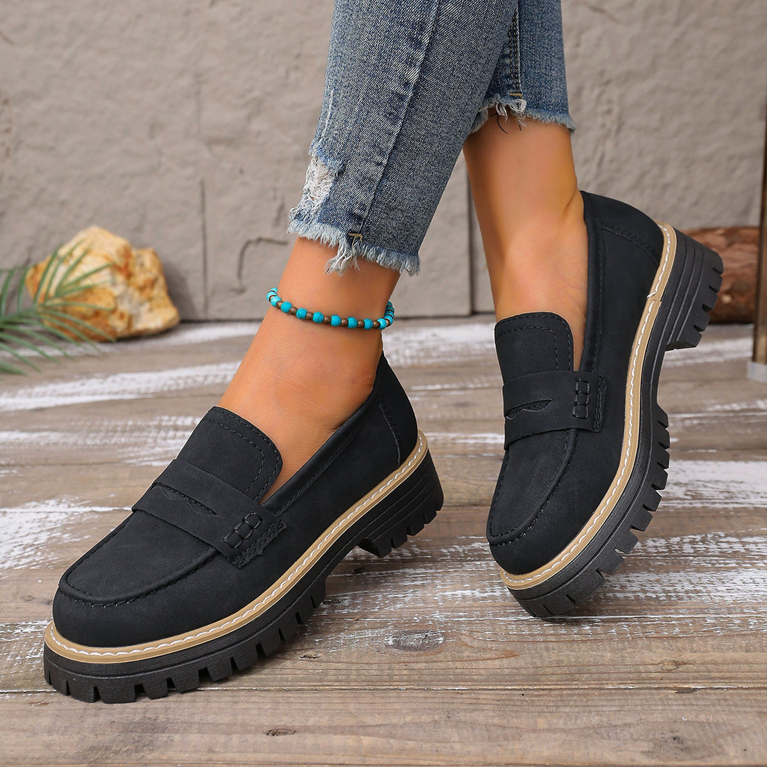 Damen modische Mokassins mit rutschfester Sohle R&B