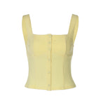 Damen Tailliertes Top mit Knopfdetail R&B
