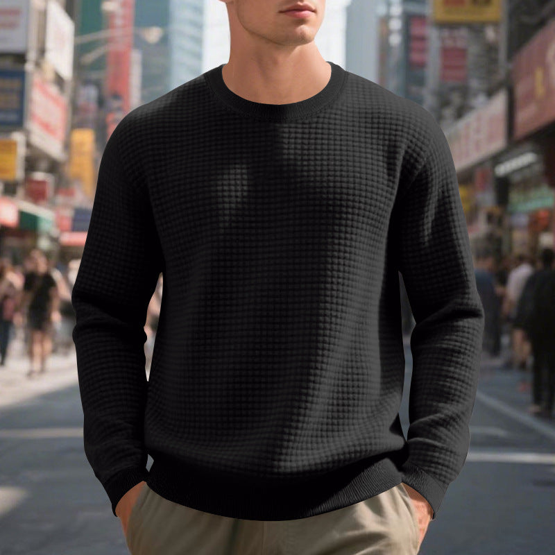 Herren strukturiertes Sweatshirt mit lässigem Schnitt und hohem Tragekomfort R&B
