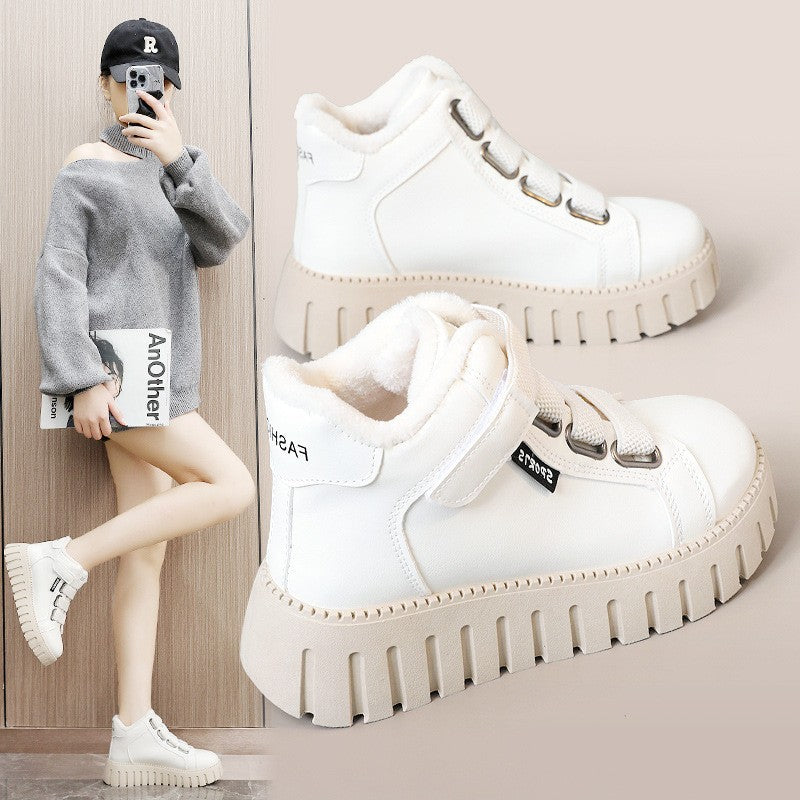 Damen High-Top Sneakers mit gefüttertem Innenbereich und rutschfester Profilsohle R&B