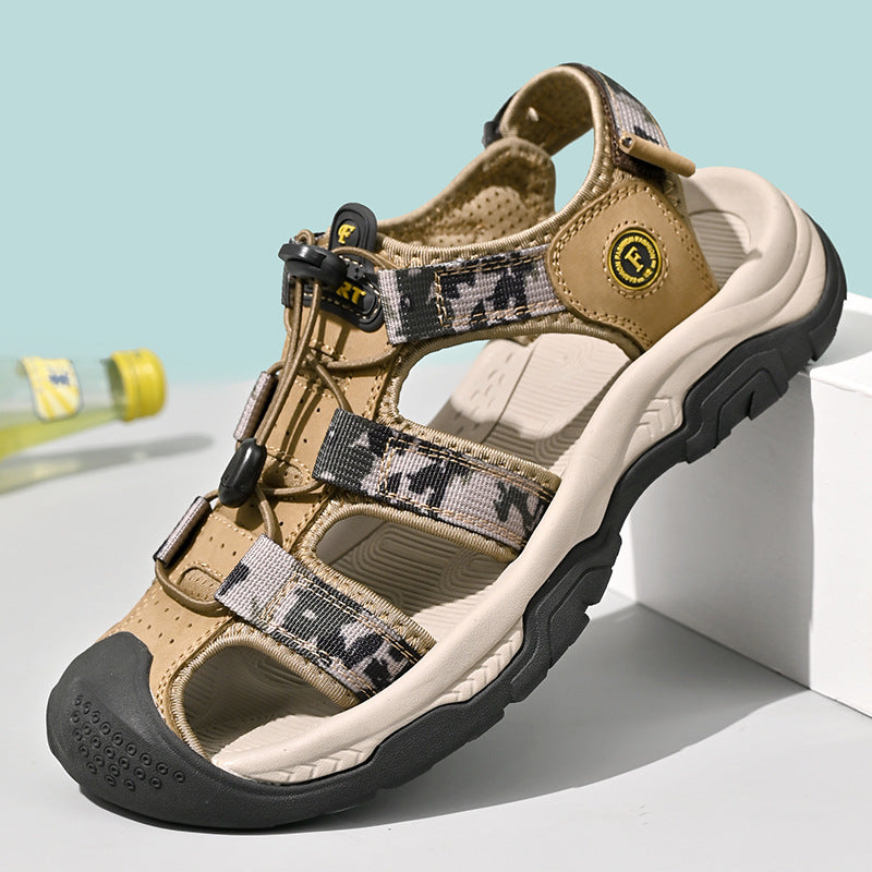 Damen Sportliche Trekking-Sandalen mit rutschfester Sohle und verstellbaren Riemen R&B