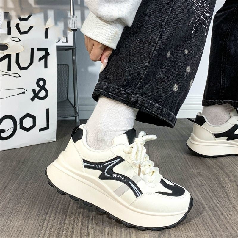 Damen Trendige Chunky Sneakers mit dämpfender Plattform-Sohle R&B