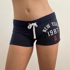 Damen Sportliche Badeshorts mit hohem Bund und verstellbarem Kordelzug R&B