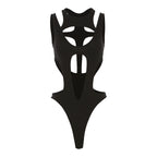 Damen sportlicher Cut-Out Badeanzug R&B