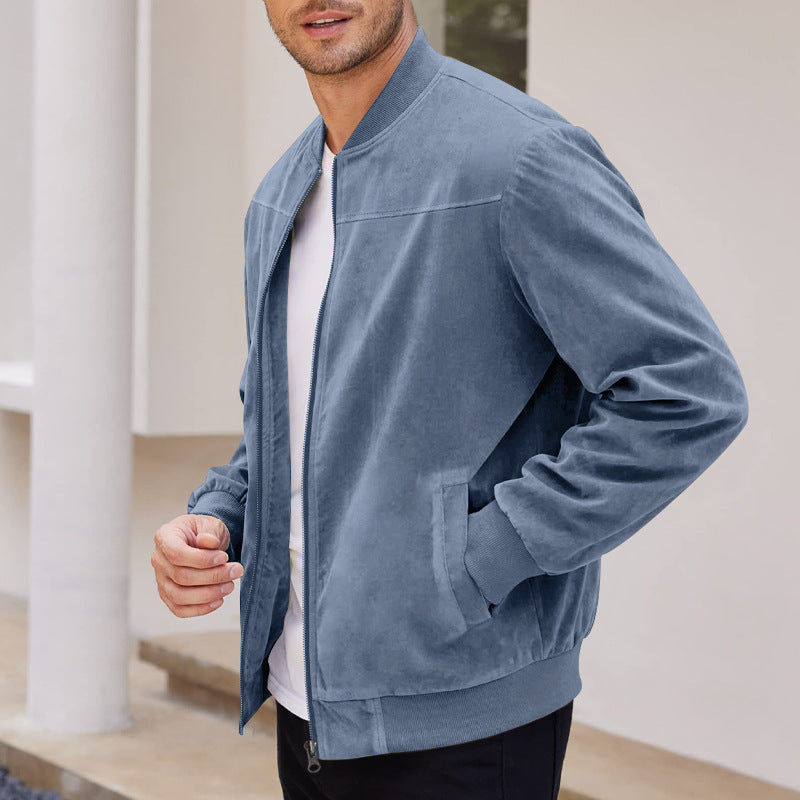 Herren modische und bequeme Softshell-Jacke mit hochschließendem Kragen R&B