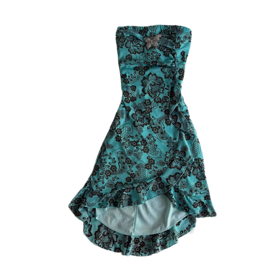 Damen Elegantes bodenlanges Kleid mit floralen Mustern R&B