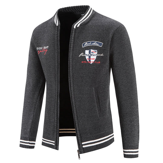 Herren sportliche Strickjacke mit vielseitigem Design R&B