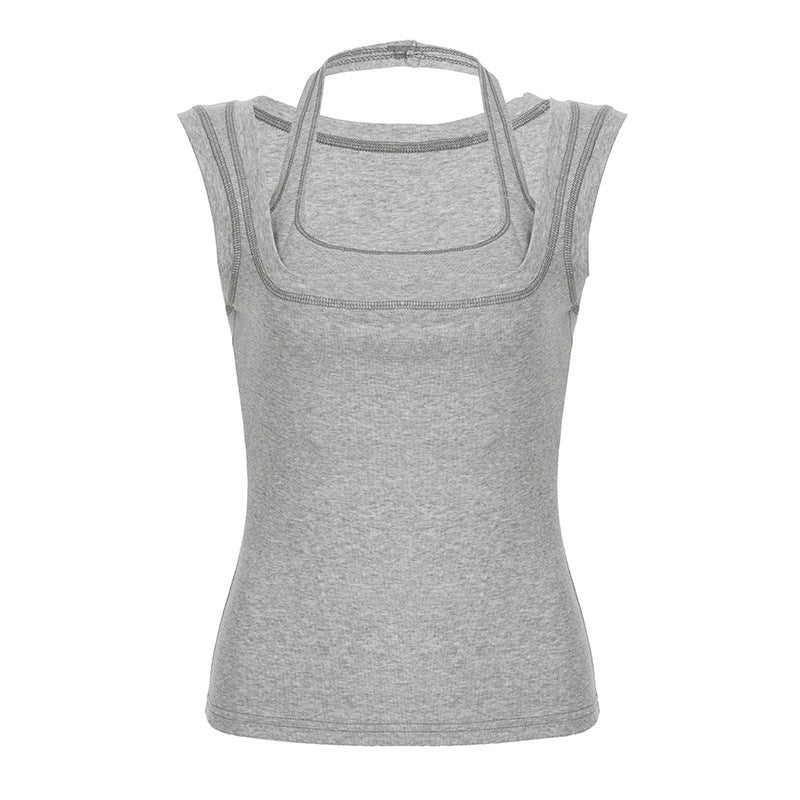 Damen Funktions-Tanktop mit doppeltem Trägersystem und atmungsaktivem Stoff R&B