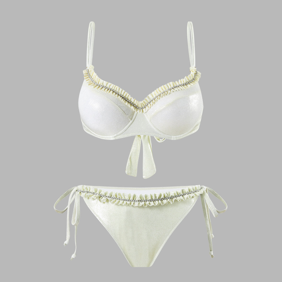 Damen Bikiniset mit fließendem Rock R&B