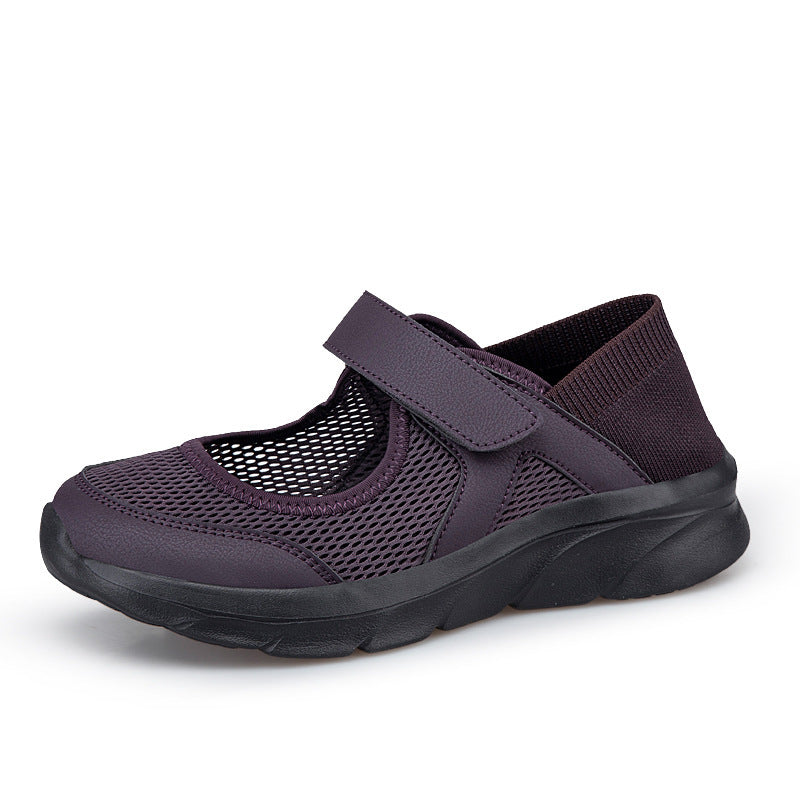 Damen Atmungsaktive Freizeitschuhe mit verstellbarem Klettverschluss R&B
