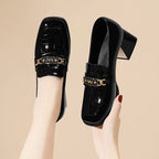 Damen Elegante und bequeme Absatzschuhe mit modischem Riemen R&B