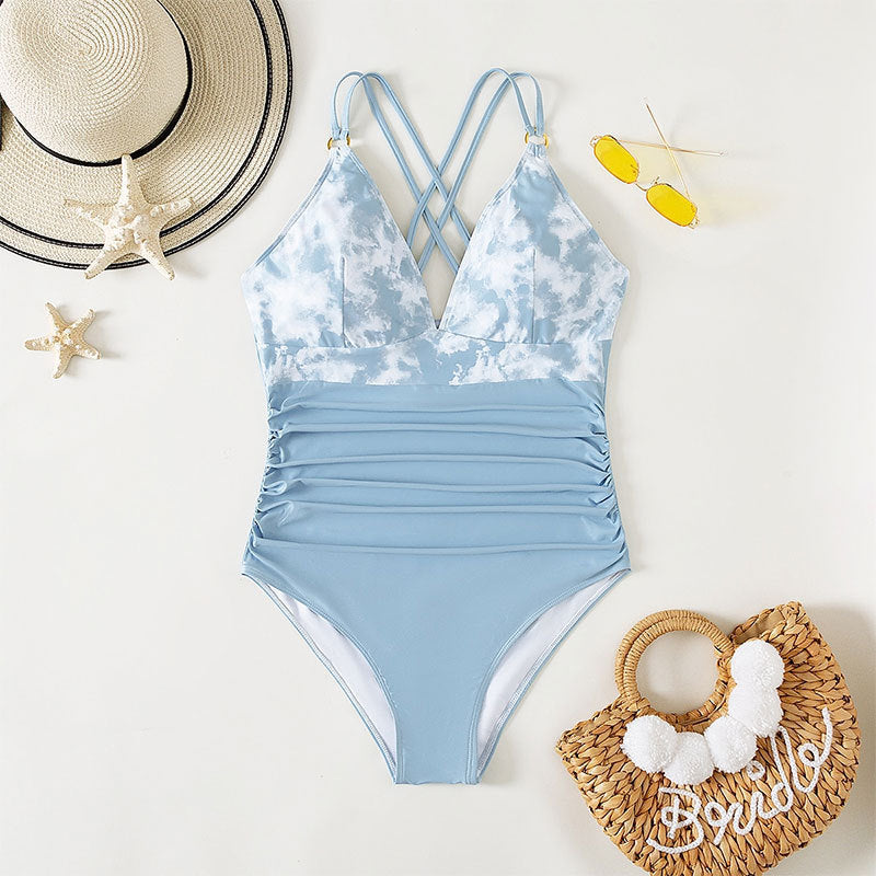 Damen Badeshorts mit raffinierten Hosenträgerschnitt R&B