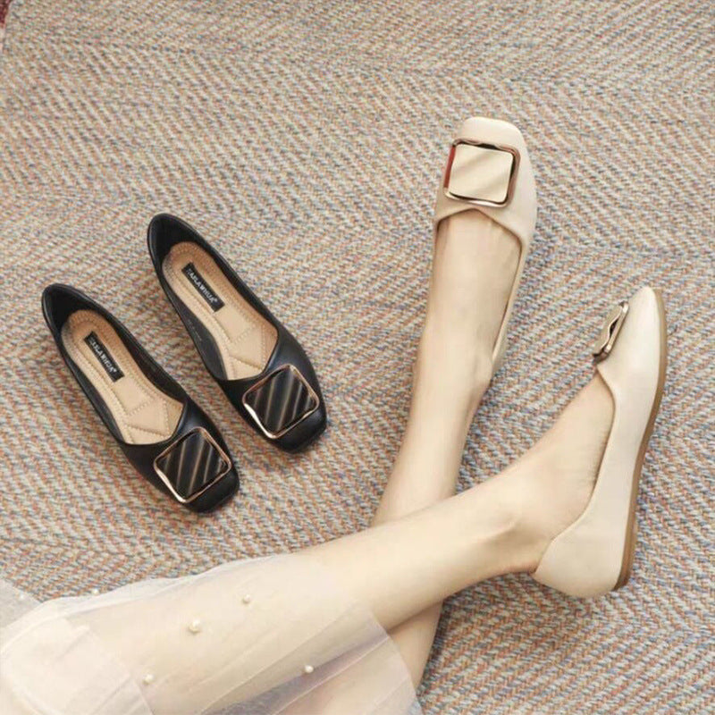 Damen Ballerinas mit elegantem Schnallenakzent