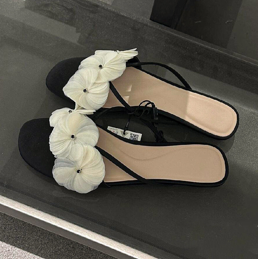 Damen Pantoletten mit floralen Akzenten und modischem Design R&B