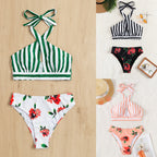 Damen Bikini-Set mit modischem Schnitt und floralen Akzenten R&B