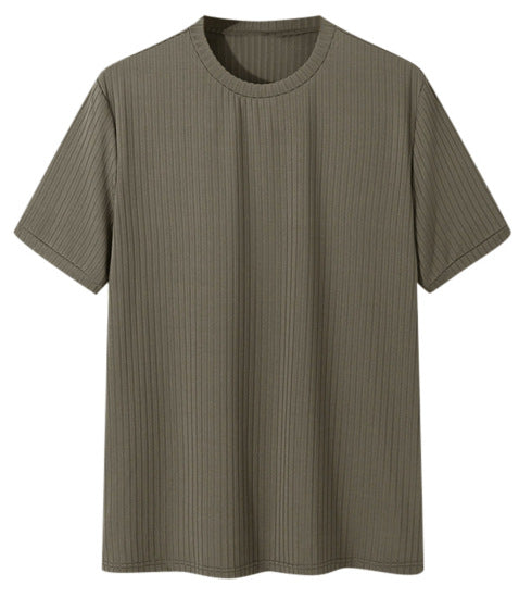 Unisex nan geripptes weit geschnittenes T-Shirt aus Baumwollmix R&B