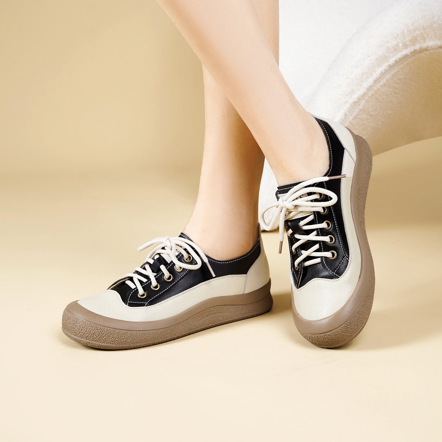 Damen Bequeme Freizeitsneaker mit rutschfester Sohle und atmungsaktivem Obermaterial