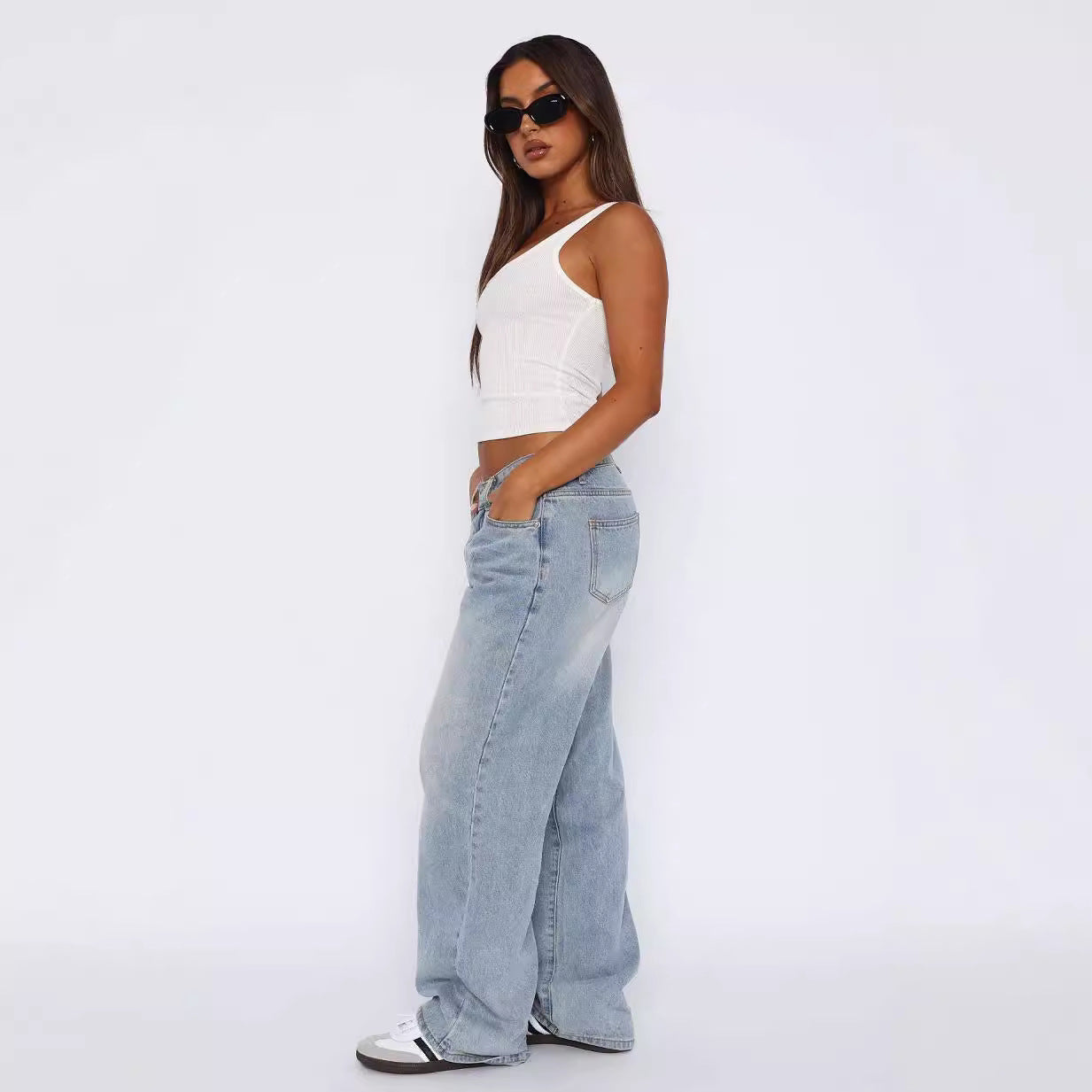 Damen figurbetontes Top R&B