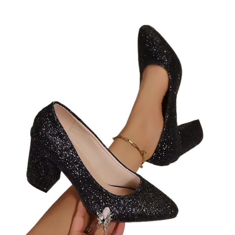 Damen Glitzernde High-Heel Pumps R&B