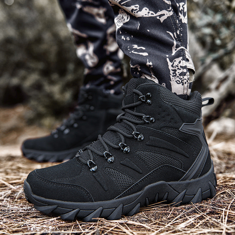 Herren Trekking-Stiefel mit atmungsaktiver Mesh-Oberfläche und griffiger Gummisohle R&B