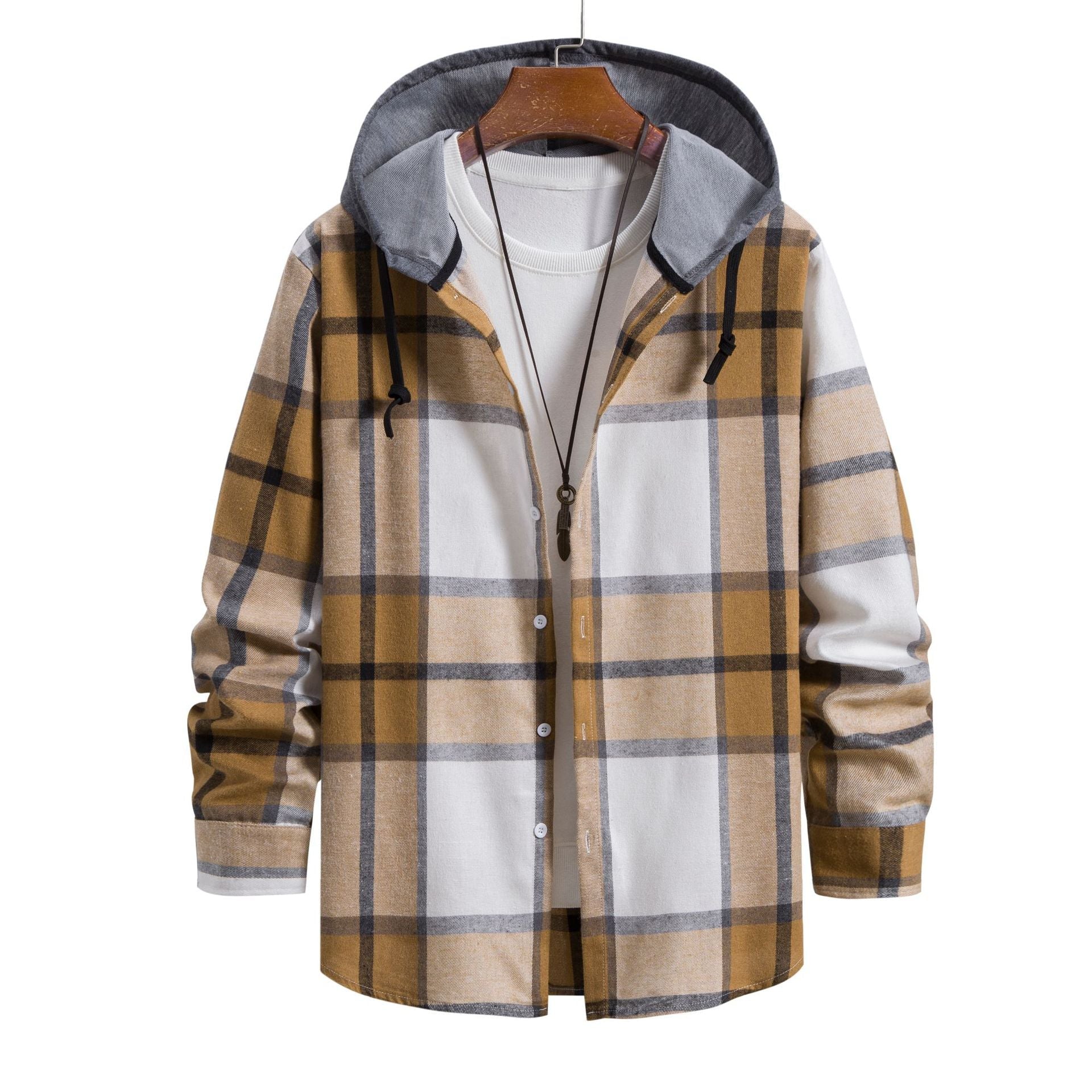 R&B Lässige karierte Herrenjacke
