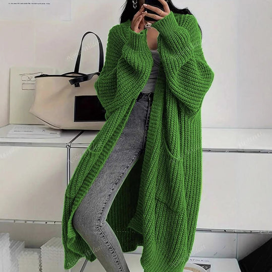Damen Strickmantel im Oversized-Stil R&B